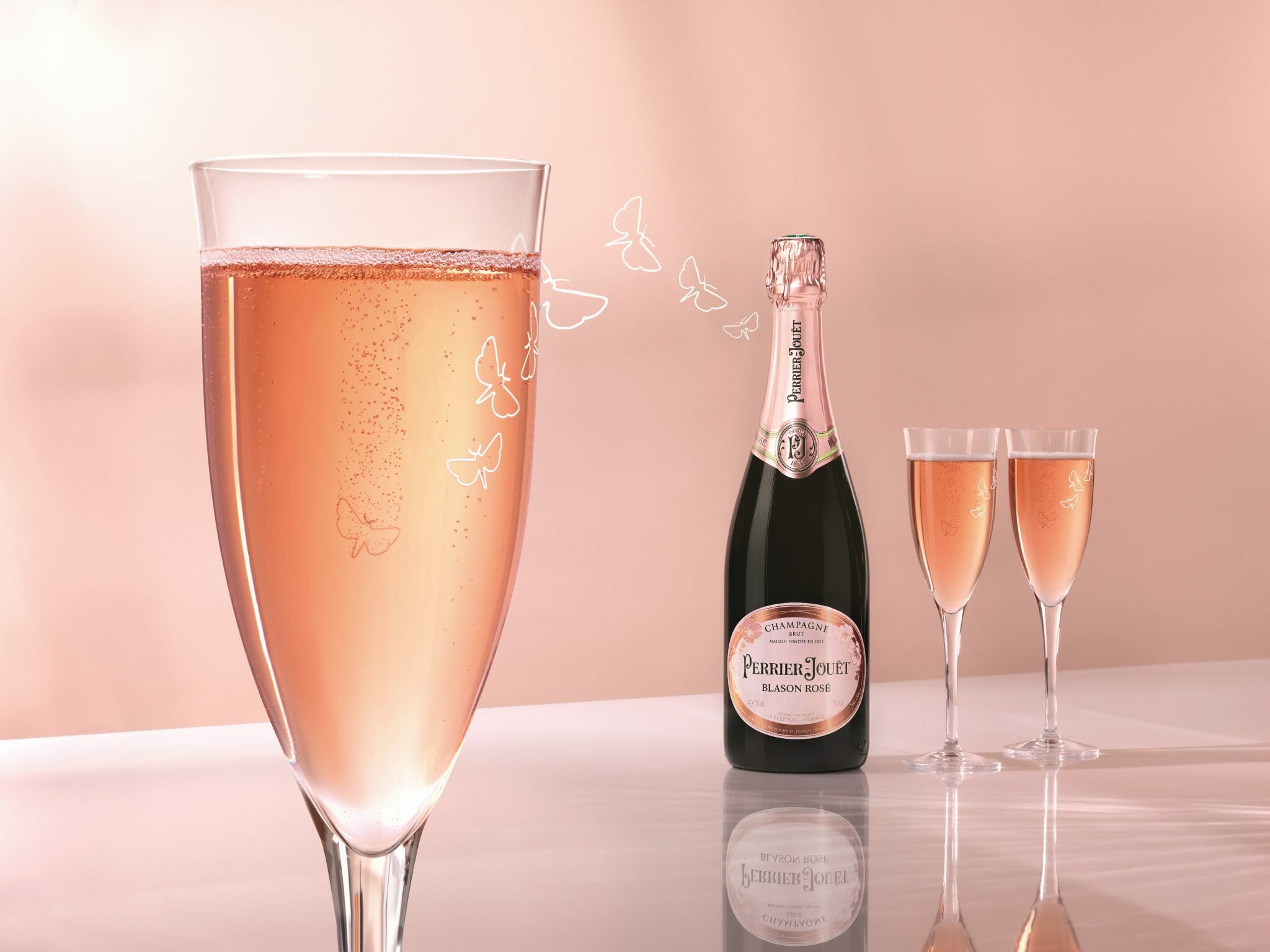 perrier jouet blason rose