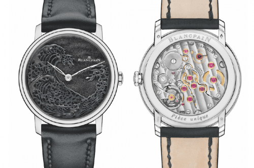 The Great Wave Blancpain front and back Blancpain’s Métiers d’Art studio presents: The Great Wave - EAT LOVE SAVOR International Luxury Lifestyle Magazine