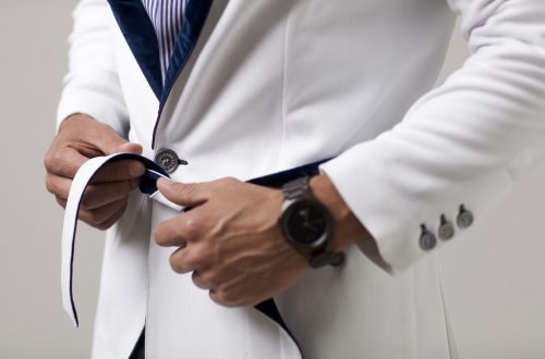 209 Mare - Doing For Men’s Beachwear What Audemars Piguet Did For Sport Watches In 1972 41 8516 Blazer White Detail SM Low Res 209 Mare - Doing For Men’s Beachwear What Audemars Piguet Did For Sport Watches In 1972 - EAT LOVE SAVOR International Luxury Lifestyle Magazine