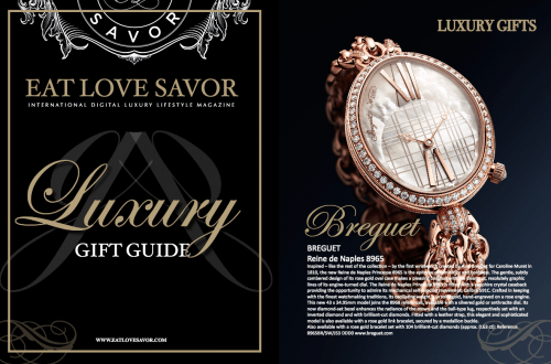 cover and first page gift guide 2017 Elegant Luxury Gift Guide - EAT LOVE SAVOR International Luxury Lifestyle Magazine