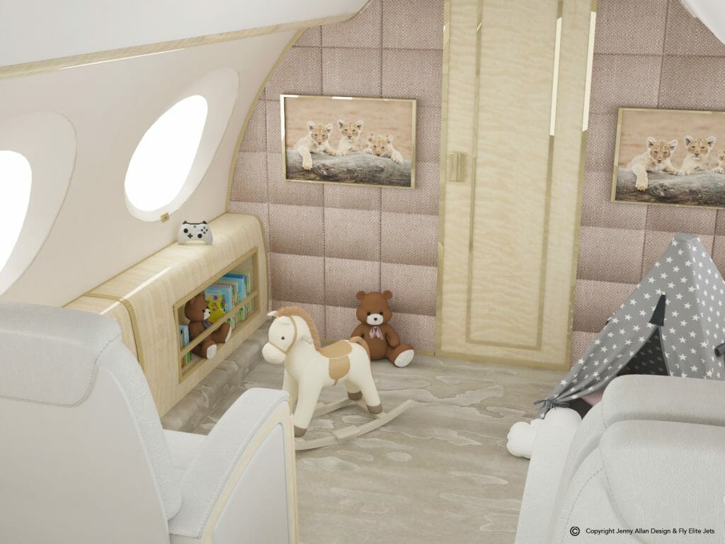 Private Jet Design - The World’s First, Flying Nursery - eat love savor luxury lifestyle magazine