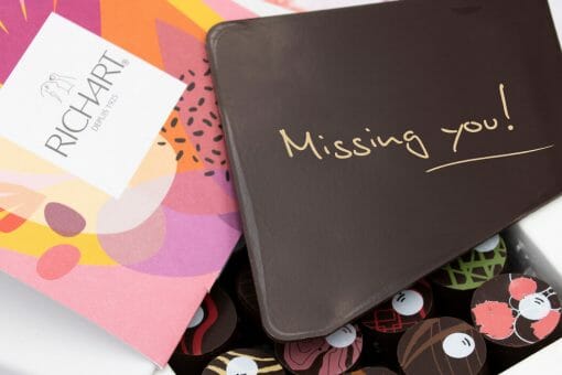 richart chocolates cadeaux Missing You Celebrate special occasions with an edible message and refined chocolate gift - EAT LOVE SAVOR International Luxury Lifestyle Magazine