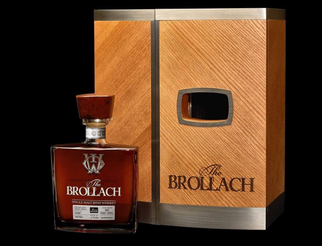 The Brollach Bottle and Box Discover Limited Edition 20-Year Brollach Single-Malt Irish Whisky - EAT LOVE SAVOR International Luxury Lifestyle Magazine