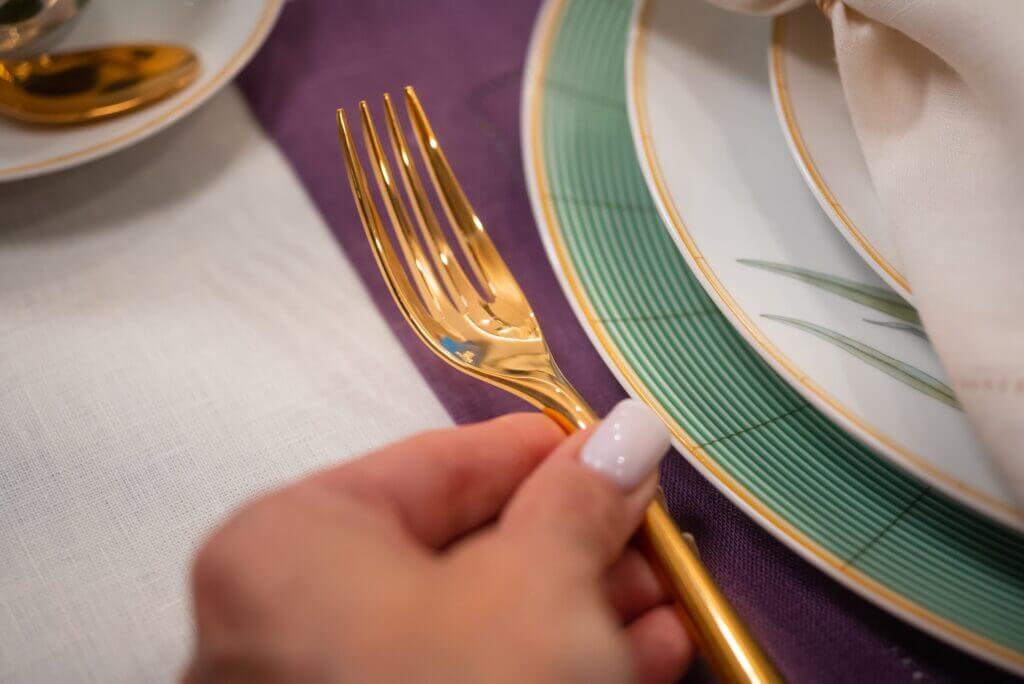 international jet interiors fork International Jet Interiors X SFERRA Summer Soiree at 40,000 Feet - EAT LOVE SAVOR International Luxury Lifestyle Magazine